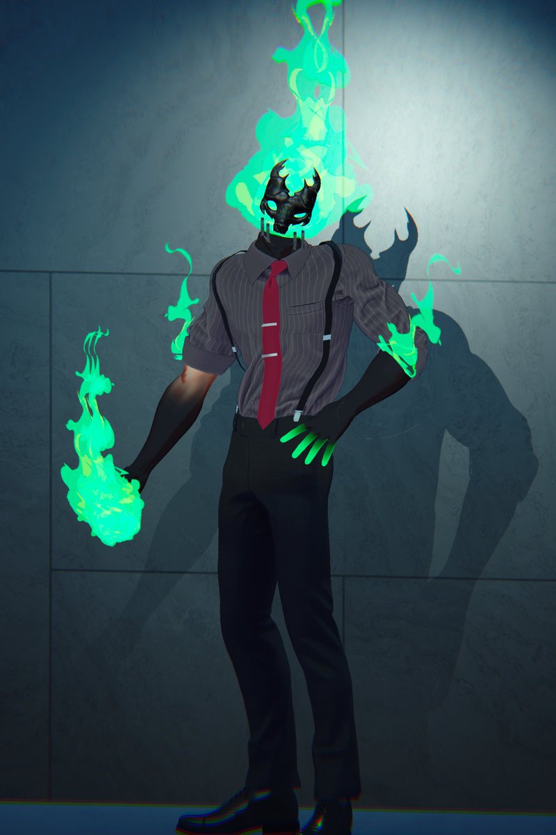 Akitonko_Chu's tweet image. おはよう人類　
結局シャツとサスペンダーの組み合わせが一番やで