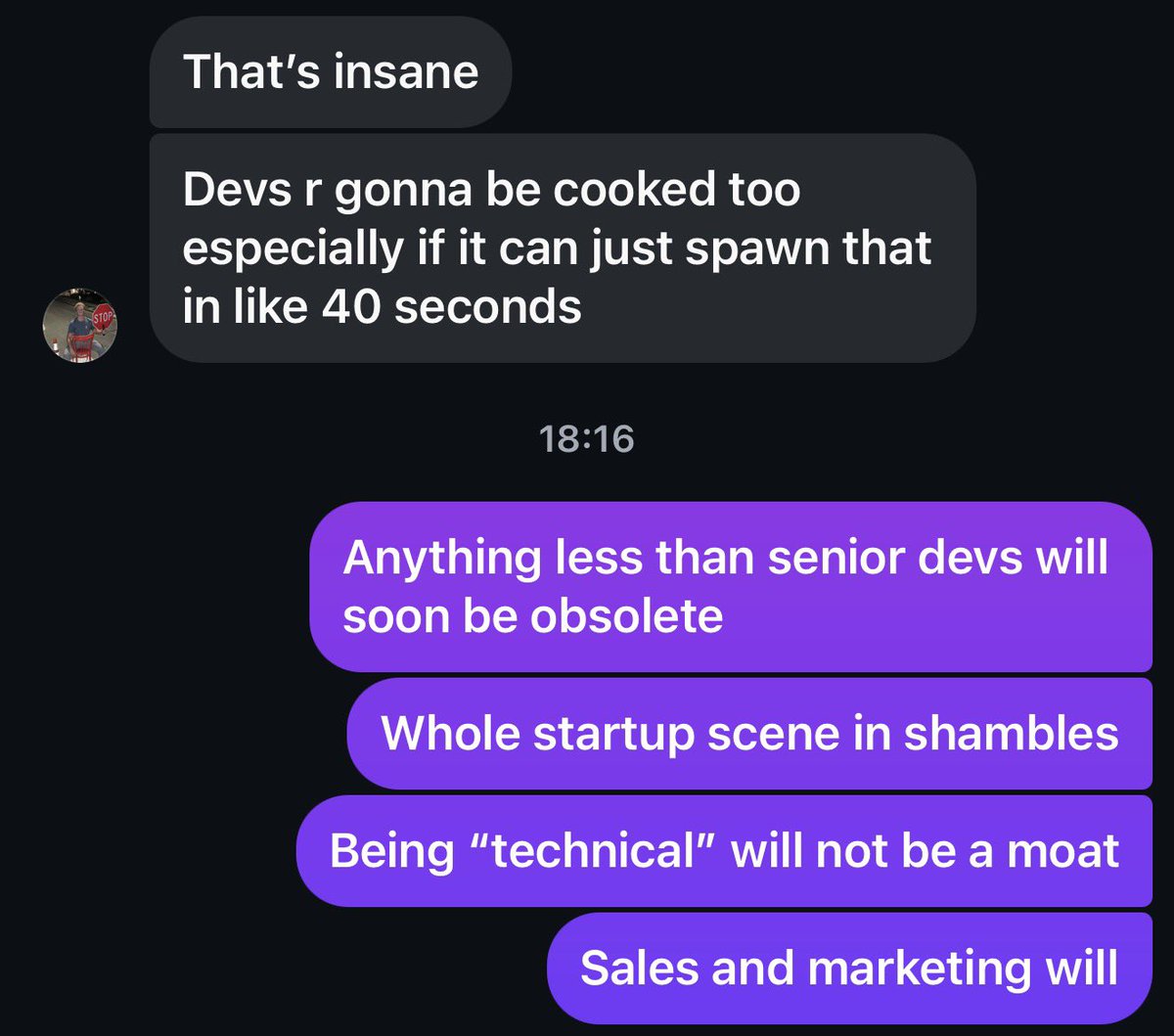 FrederikFeldt_'s tweet image. Are you ready for non-technical founders to take over?

Soon, you will be cooked