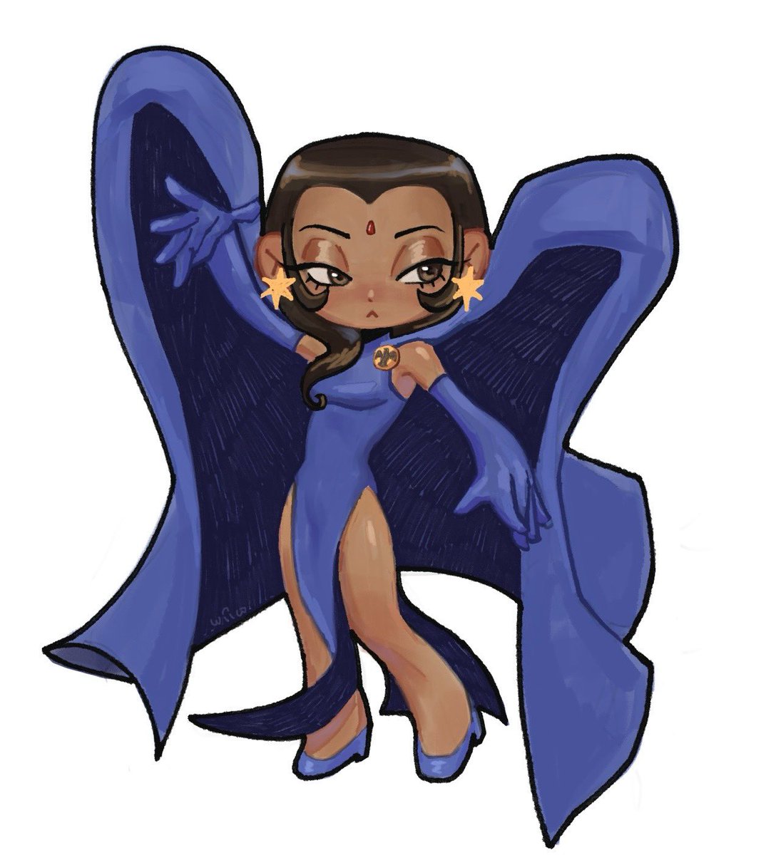 wiiglingmytoes's tweet image. chibi raven yay