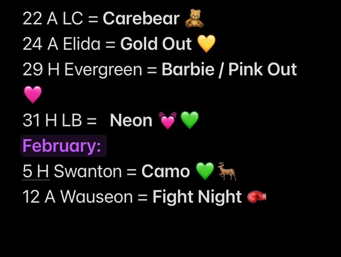 ‼️THIS YEARS 2025-26 BASKETBALL STUDENT SECTION THEMES ‼️