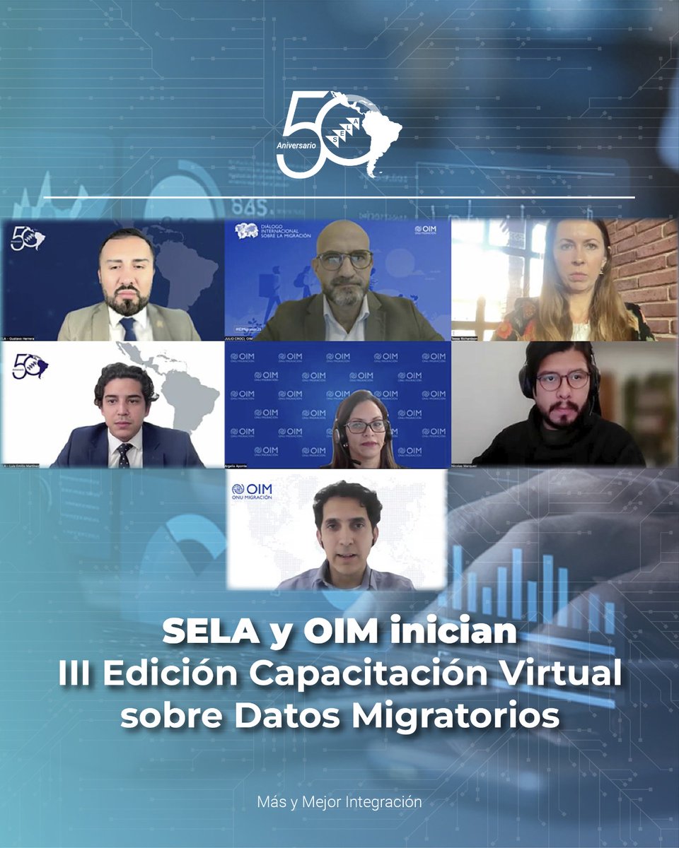 SELAInforma's tweet image. 🫂 “El avance en datos migratorios es, hoy más que nunca, un imperativo técnico y político de suma importancia para el avance de una mejor equidad e igualdad entre las capacidades tecnológicas de la región” 🌎

📍 Así lo afirmó el Coordinador del Área de Desarrollo Social del…