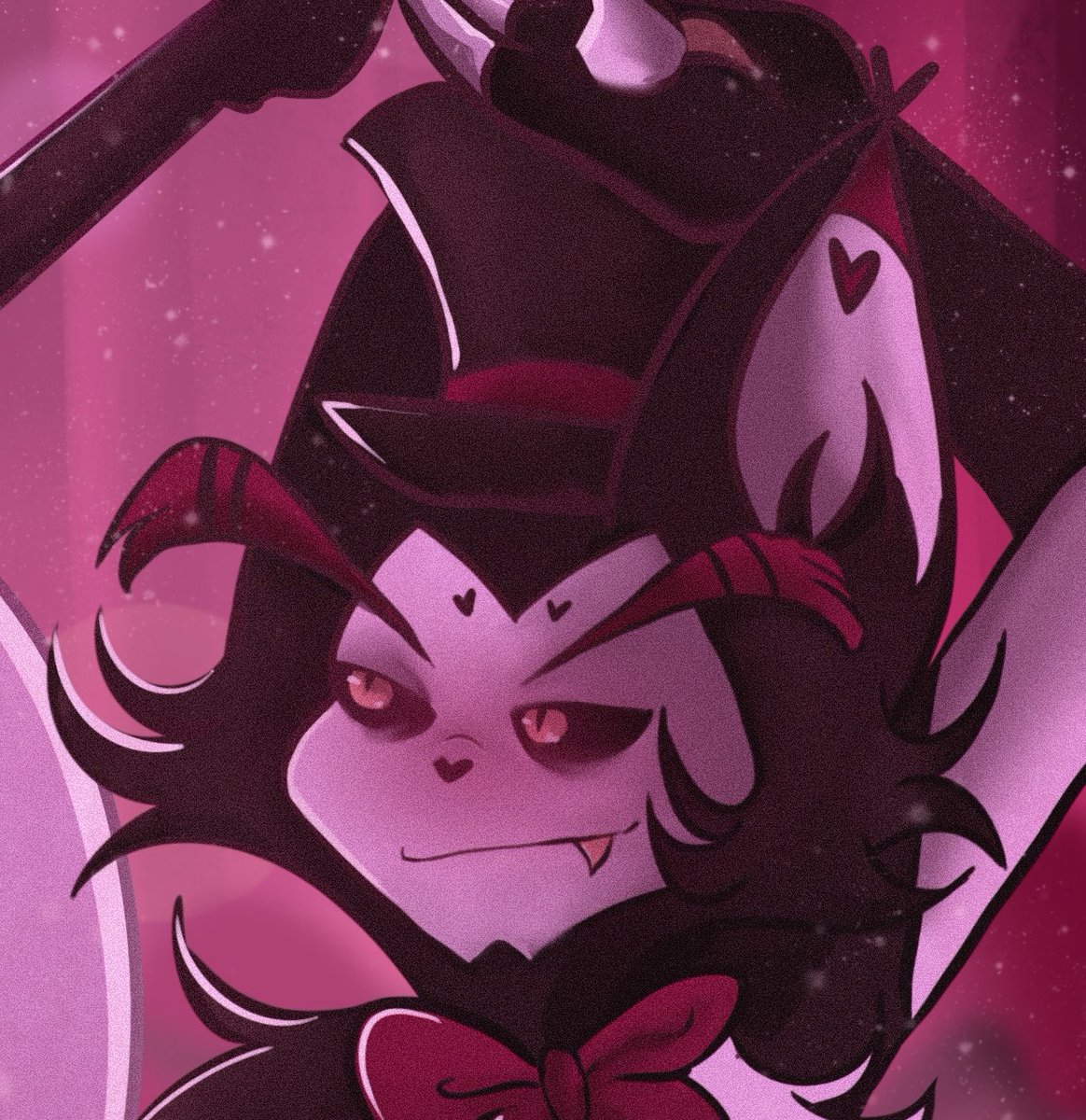 Drew this two nights ago before the finale utterly destroyed me 😬
#HazbinHotel #huskerdust #angeldust #husker