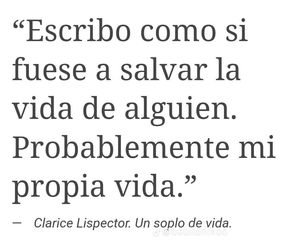 Cuando escribo, quiero salvar a alguien…