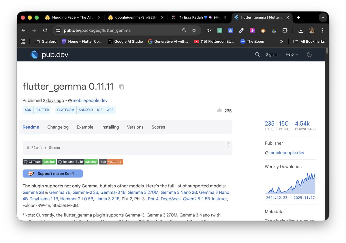 esratech's tweet image. DevFest season is up, so let&apos;s cook some new things! 👩🏼‍🍳

#gemma #flutter #huggingface