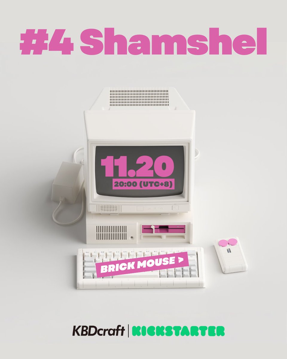 KBDcrafter's tweet image. 📣 Shamshel REALLY is coming.

🖱️ A LEGO-style mouse with keyboard DNA,
🎨 Custom switch support &amp;amp; tile decoration,
👾 Playful layouts for every desk modder.

✨ Whether you&apos;re building your next home— Shamshel lets you create your own mouse story.

🔗kickstarter.com/projects/boyu/…
