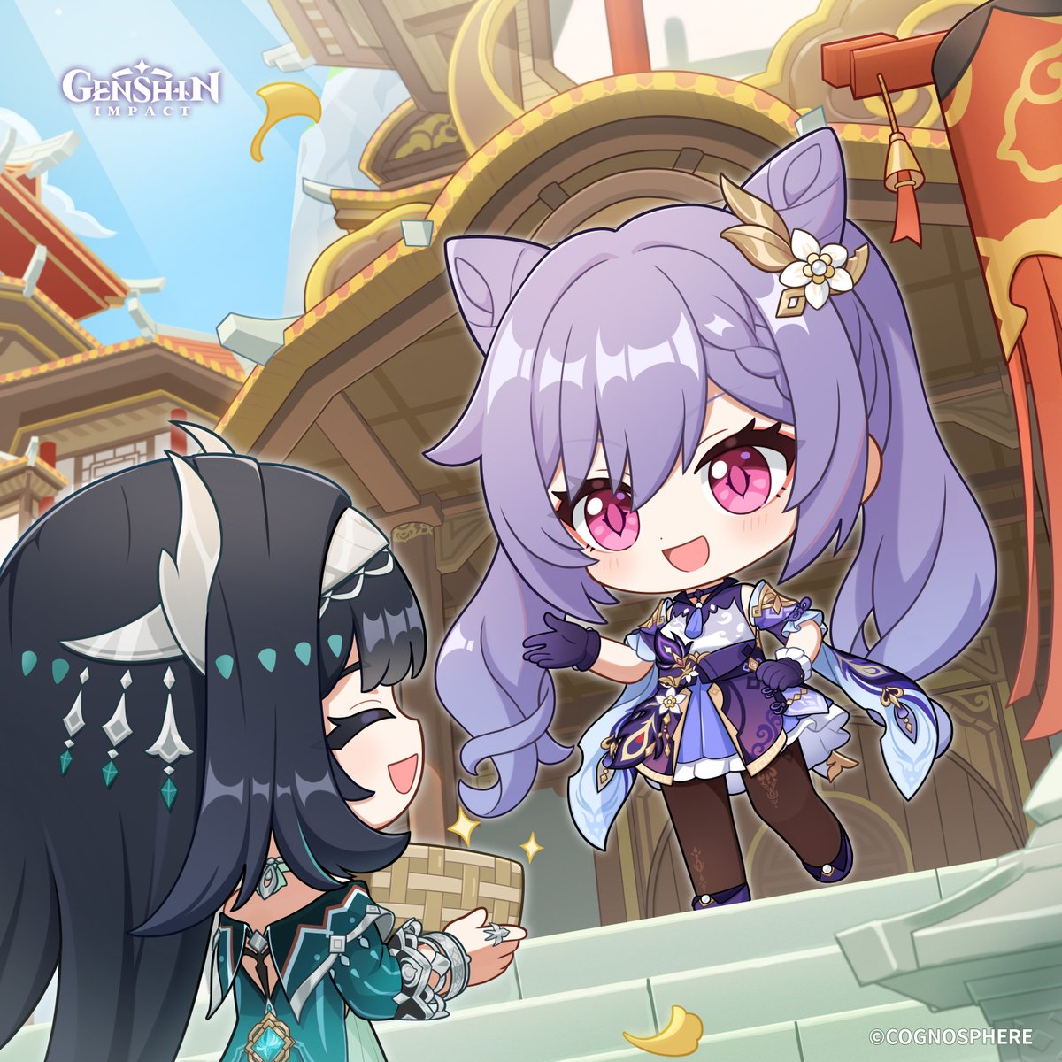 GenshinImpact's tweet image. Happy Birthday, Keqing!
#GenshinImpact #Keqing 

&quot;Lady Yuheng, I heard it&apos;s your birthday. I wasn&apos;t sure what kind of gift you&apos;d like, so... I made you a little rattan figure of Rex Lapis....&quot;
&quot;!!! (Ah! It&apos;s adorable!) Ahem. Thank you, Madame Lan, I really do like it. You don&apos;t…