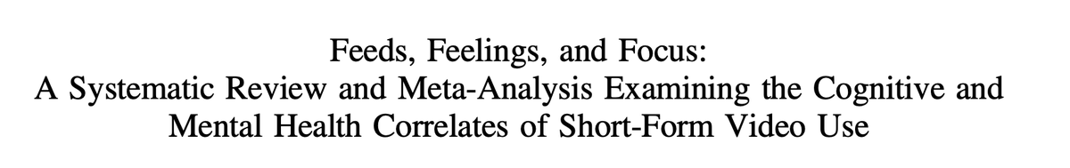 ctbeiser's tweet image. new study out confirms something I&apos;ve long believed: watching Instagram Reels or Youtube Shorts is basically twice as bad for you as TikTok