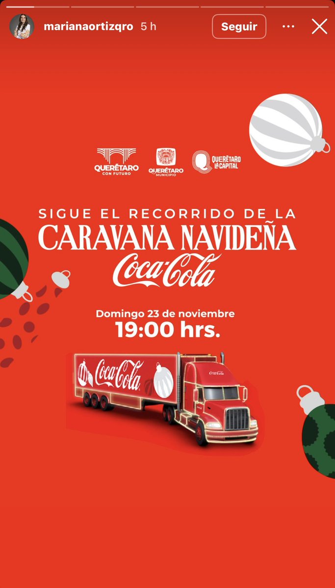 Dice <a href="/marianaortizca/">Mariana Ortiz Cabrera</a> secretaria de turismo de Querétaro que cada quien es responsable de lo que consume mientras publicita la Caravana Navideña del 🥤 negro. ¿No sabe qué es obligación de las autoridades promover hábitos saludables y proteger la infancia?