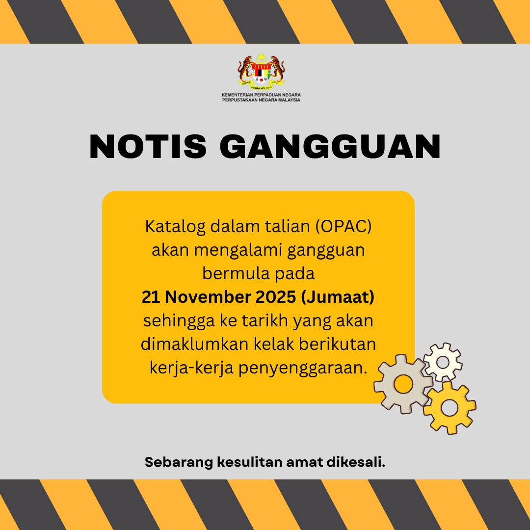 Sebarang kesulitan adalah amat dikesali.

#perpustakaannegaramalaysia #malaysiamembaca #bangsamembacabangsaberjaya #bacasamasama #bacaapahariini #1hari1buku