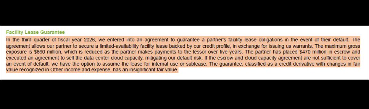 1CoastalJournal's tweet image. $NVDA appears to be using financial engineering that closely mirrors Enron-era tactics—without breaking any laws. 

$CRWV has taken on ~$15B in debt to build Nvidia GPU-dense data centers. 

NVIDIA, in turn, guarantees up to $860M in facility lease obligations for CRWV in case of…