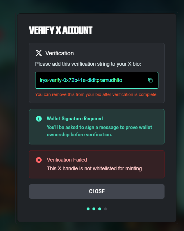diditpramudhito's tweet image. About the @irys_xyz Genesis NFT, to be honest, I really want it too.
But I feel like I truly don&apos;t deserve it, I haven&apos;t contributed that much.
I&apos;ll try to stay consistent by make a post every day, doing daily game task, and contributing in Discord every single day.
#Irys