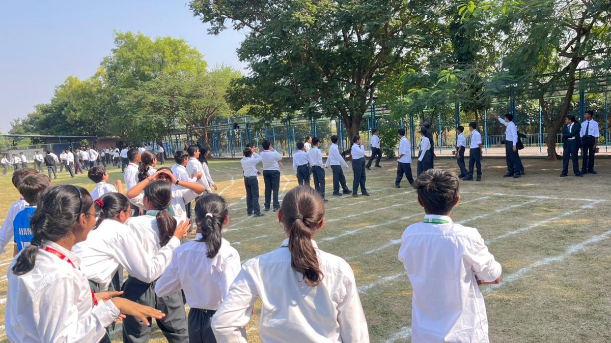 DPSTapi's tweet image. On November 14, 2025, Delhi Public School Tapi organized fun games and activities for students of VI-X to celebrate Children’s Day, which is observed on the birthday of Jawaharlal Nehru, known for his fondness for children.