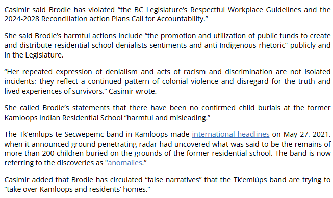 <a href="/RussDiabo/">Russ Diabo</a> Here is what Chief Casimir reportedly said: below.

Chief Casimir appears to not understand or to reject one of the most important privileges of members of a Westminster system legislature: absolute freedom of speech.

Our MLA's are immune from defamation or any other legal claim