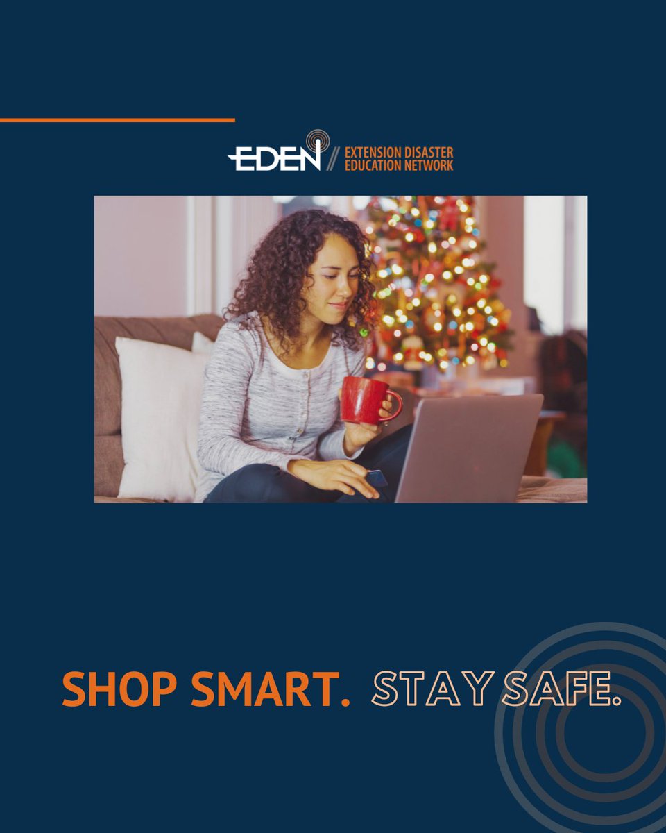 ExtDisasterEd's tweet image. 🎁 Shopping online this holiday season? Stay cyber safe!

💻 Shop only on trusted sites
🔒 Avoid suspicious links
📱 Update your devices
🧾 Use strong passwords

Get more tips from @ReadyGov ⬇️
bit.ly/4oKRovR