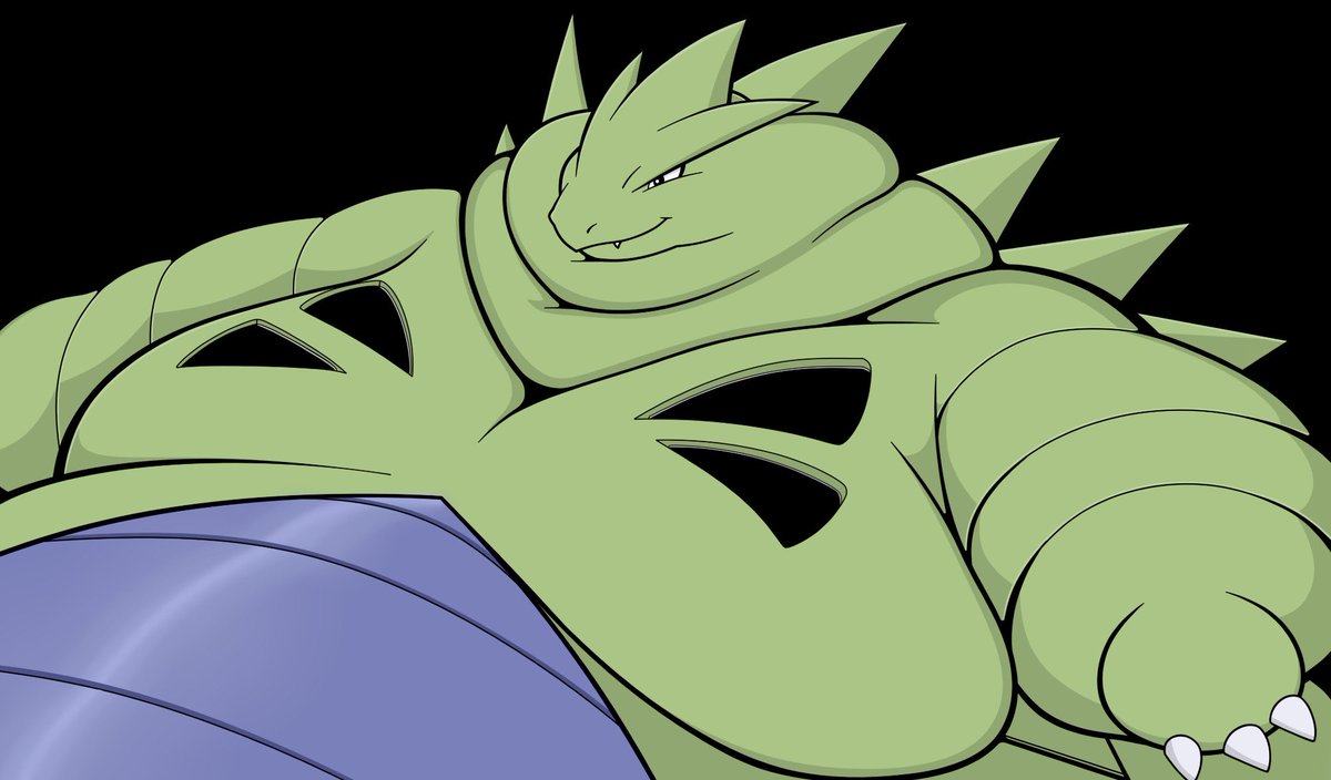 If Larvitar literally eats a mountain to evolve, the canonical Tyranitar should look like this: