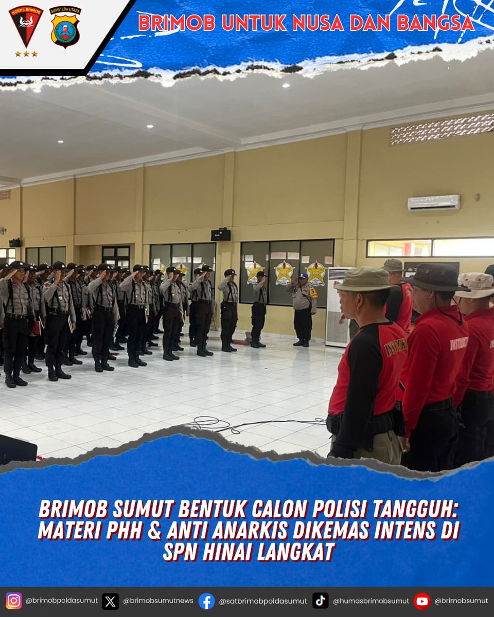 brimobsumutnews's tweet image. Brimob Sumut Bentuk Calon Polisi Tangguh: Materi PHH &amp;amp; Anti Anarkis Dikemas Intens di SPN Hinai Langkat

#phh #latihan #spnhinai #langkat #korpsbrimobpolri #poldasumut #brimobsumut #polriuntukmasyarakat 

@humaskorpsbrimob 
@poldasumaterautara 
@spnpoldasumut