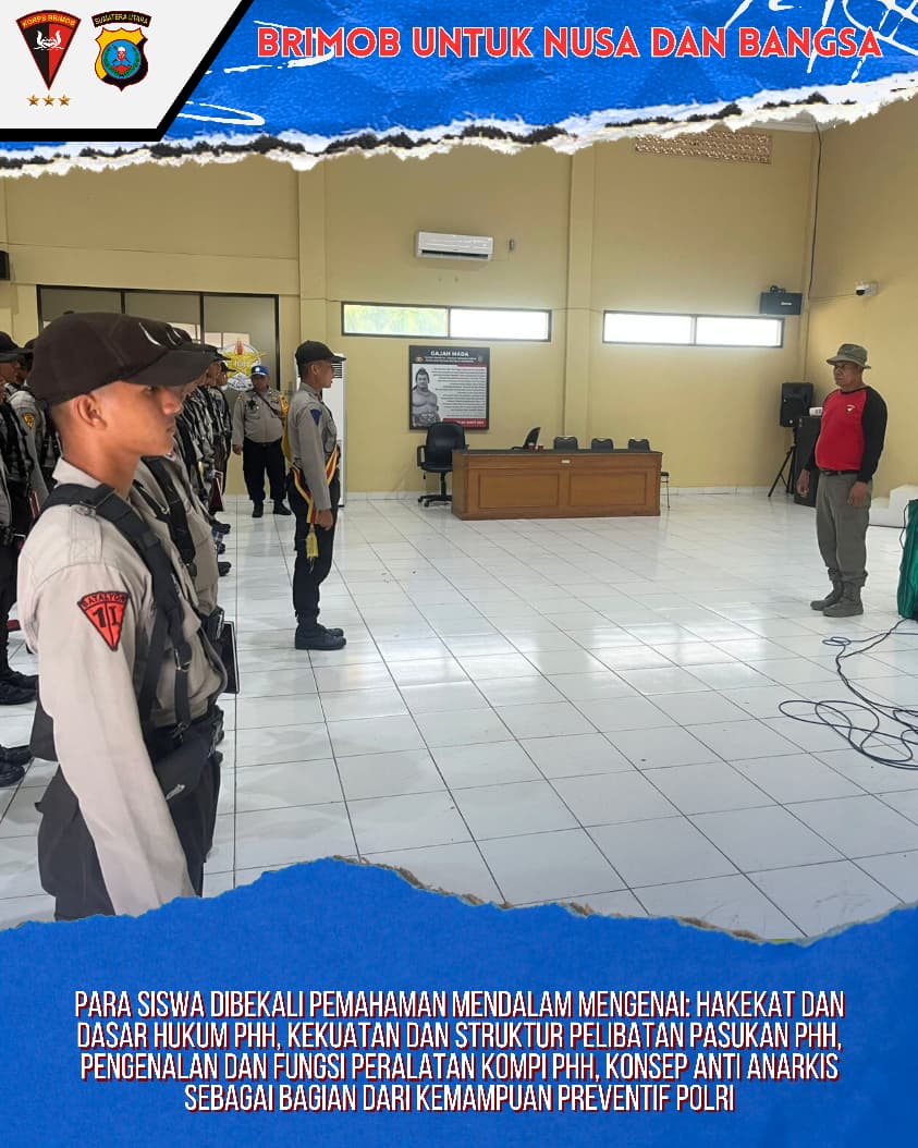 brimobsumutnews's tweet image. Brimob Sumut Bentuk Calon Polisi Tangguh: Materi PHH &amp;amp; Anti Anarkis Dikemas Intens di SPN Hinai Langkat

#phh #latihan #spnhinai #langkat #korpsbrimobpolri #poldasumut #brimobsumut #polriuntukmasyarakat 

@humaskorpsbrimob 
@poldasumaterautara 
@spnpoldasumut