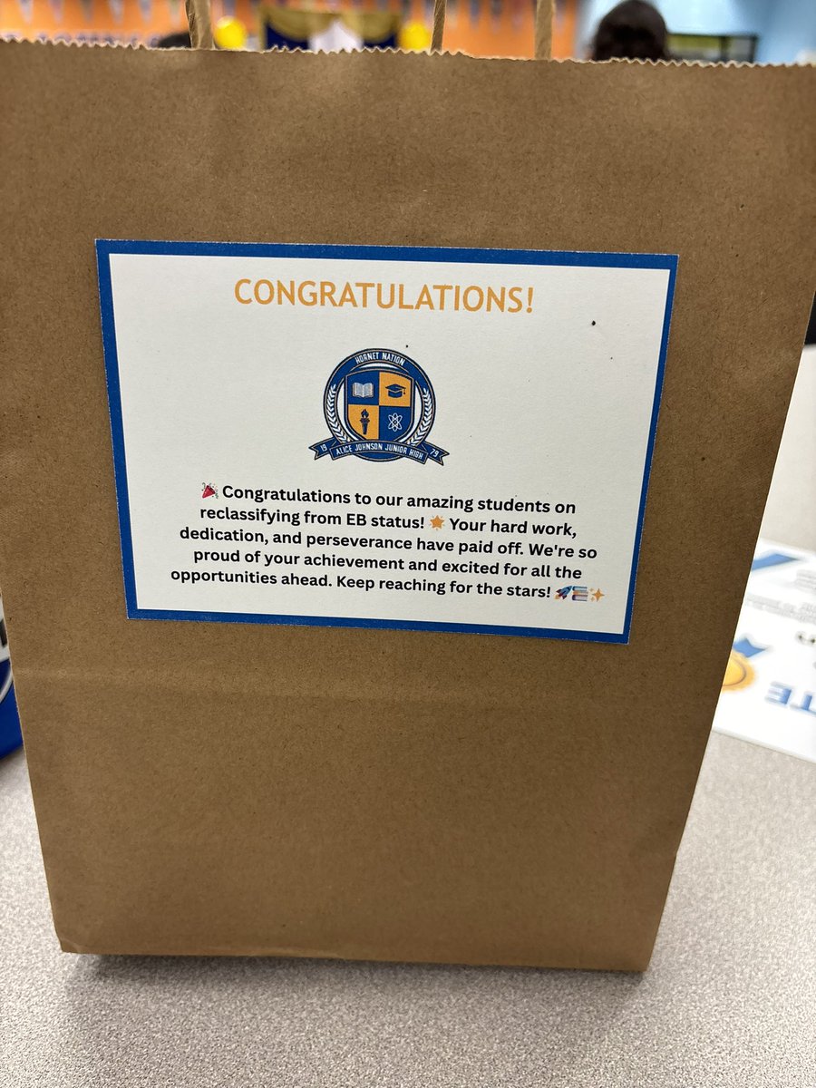 MsAMontemayor's tweet image. It was a pleasure to be at this evening’s event both as a parent and as part of the ML team. Students, my own child included, were honored for meeting all state requirements to reclassify from as an Emergent Bilingual student. Congratulations, scholars! @AliceJohnsonJrH