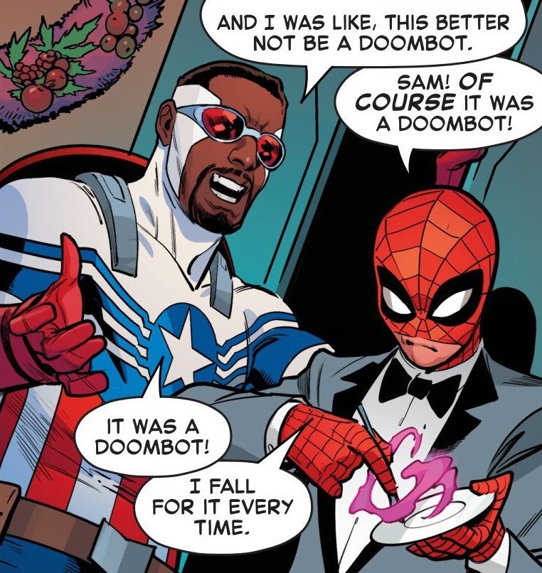 Sam with spiders my heart I need Sam’s avengers now