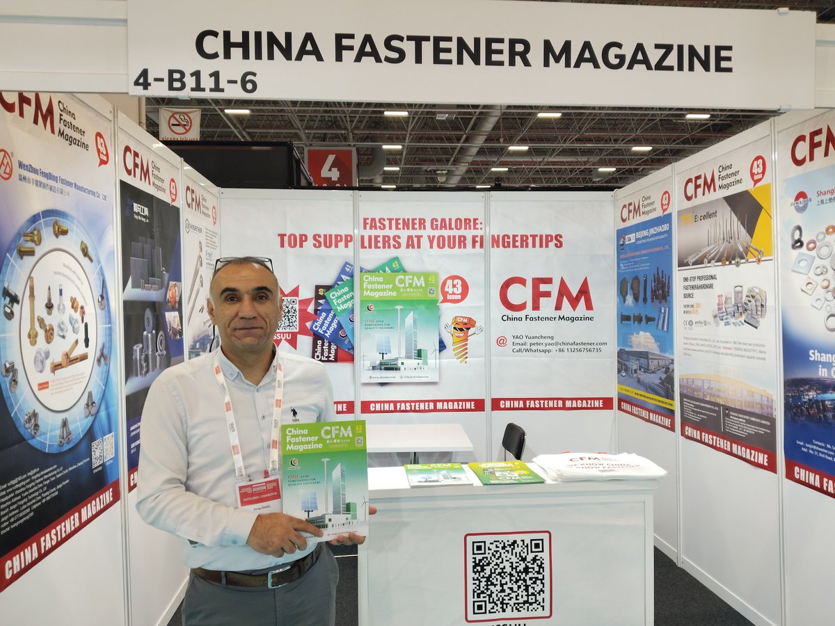 ChinaFastener's tweet photo. 🎉 The 43rd issue of CFM is being released at the Istanbul Hardware Fair. We look forward to meeting you at Booth 4-B11-6!
 
Istanbul Hardware Fair
· Time: November 19-22, 2025
· CFM Booth Number: 4-B11-6

🔗 https://t.co/VBHoWZo1LH
🔗 https://t.co/eK0uXaCrpg https://t.co/t0yRdy0VPr