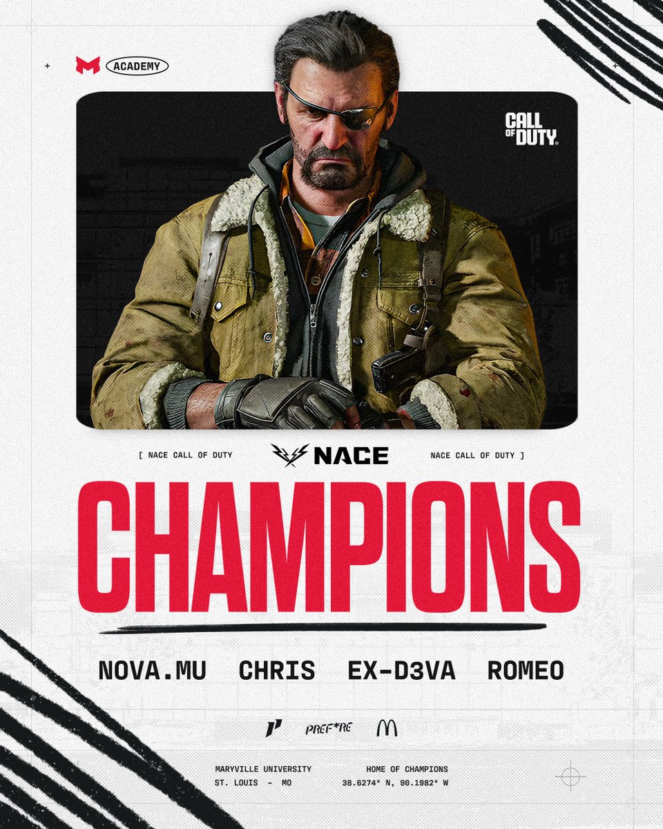 MaryvilleGG's tweet image. Maryville CoD Academy are your 2025 Fall @NACEsports Club Champions! 🙌 #MUWIN
