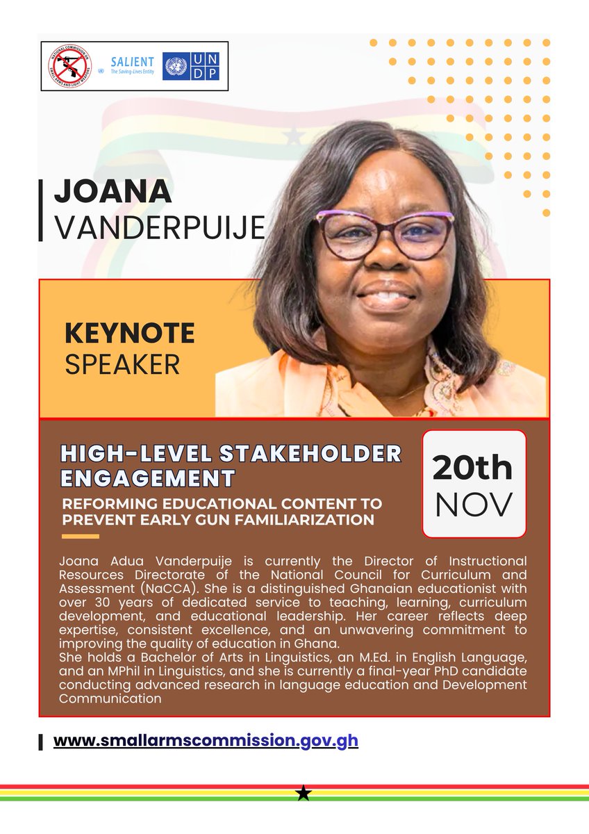 Madam Joana Vanderpuije speaks on keeping Ghana’s curriculum safe by removing harmful symbols from textbooks. #WorldChildrensDay #NaCCA #DisarmingTheAlphabet