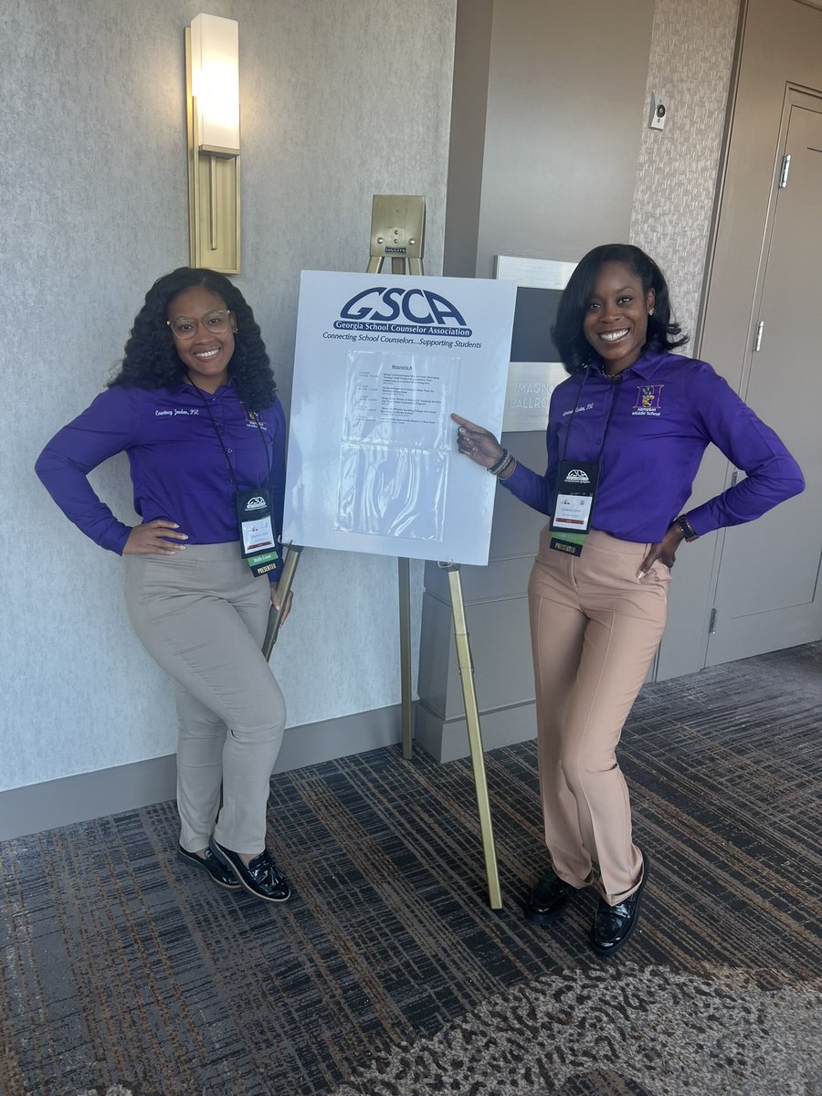 toni_carten's tweet photo. I’m beyond blessed I had the opportunity to speak &amp; uplift others with the work we do every day. The great feedback we received meant so much to us! It was an amazing experience to network, learn, &amp; connect with people from all over the state! #WeAreGSCA @HCS_Counselors https://t.co/NoM7e6HqGv