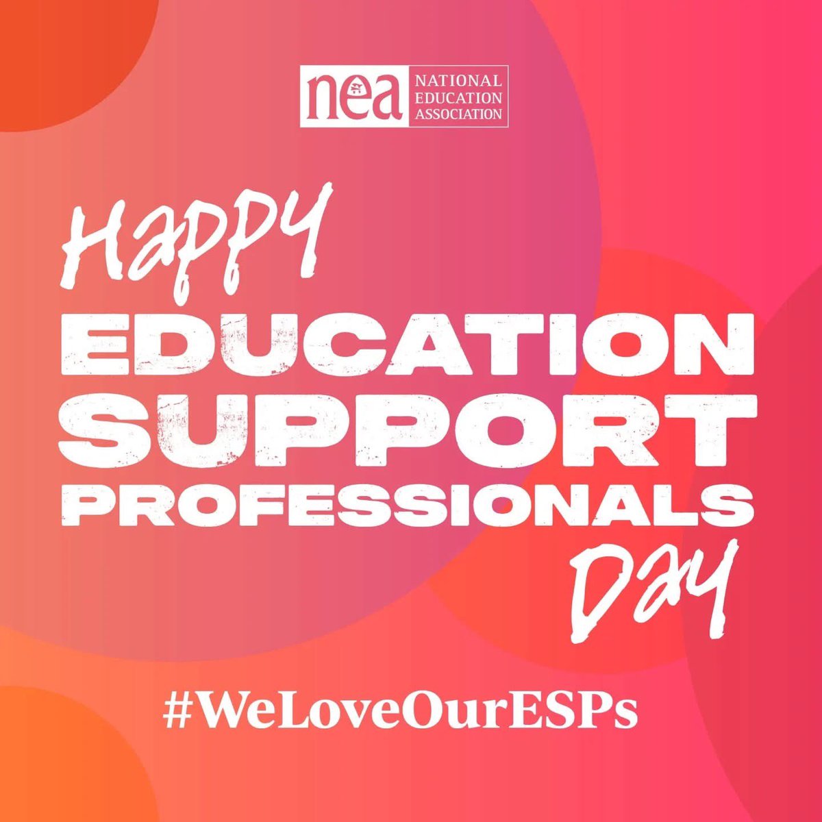 Happy Education Support Professionals Day! Let’s celebrate the dedicated educators who help our children succeed at school by preparing and serving their food, getting them safely to and from school, keeping school facilities clean and maintained, and so much more. 🐾