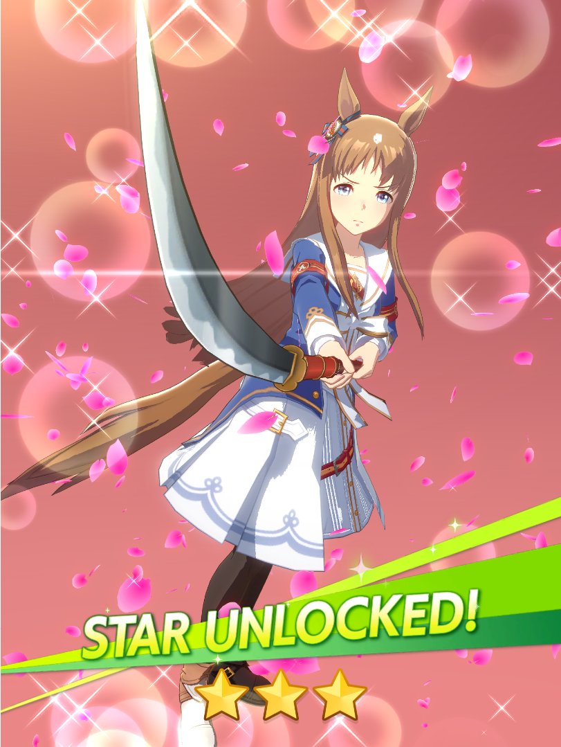 Umamusume is legitimately the biggest scam as far as gacha games go.

I saved up over 12k carats to pull for Agnes Digital, did 87 pulls, and I got nothing.

Not a single SSR character, let alone Agnes herself.

What a joke...

Well, at least I was able to 3 star Grass Wonder