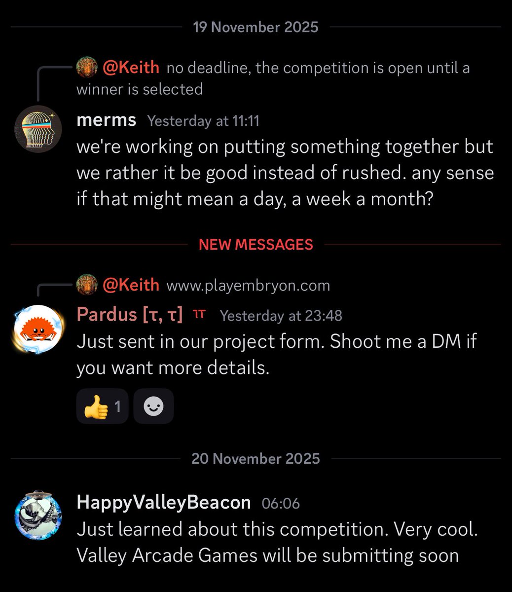 Teams are queuing up to be involved with <a href="/KeithSingery/">Keith Singery</a> on Embryon but the Guru isn’t just letting teams come to him, he is on the hunt to find them also.

Conceptually, I love this idea and am excited to see it play out, bit by bit. 

$TAO
