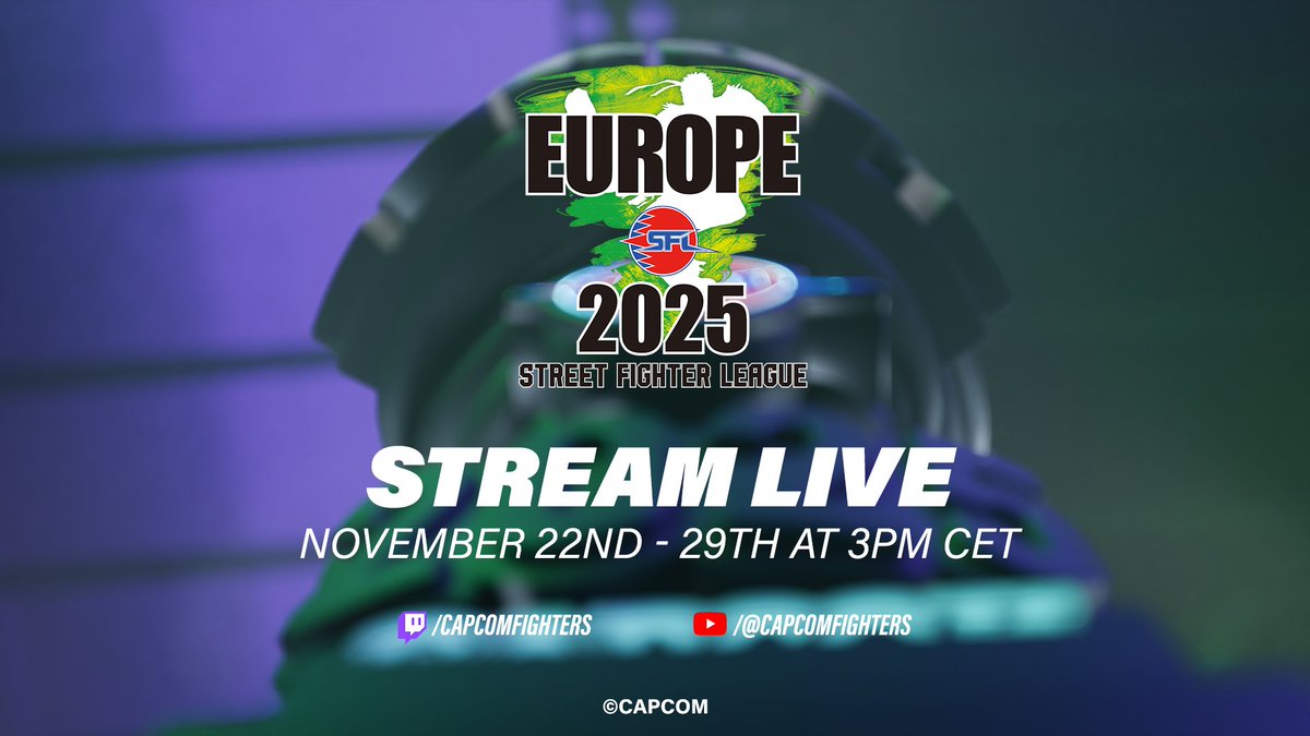 #SFLEUROPE2025 is here and kicks off this Saturday!

⏰ Starts 11/22 at 3PM CET!

📅 Check out the schedule:

➡️First Half: 11/22 - 11/24 at 3PM CET (6AM PST/9AM EST)
➡️Second Half:11/26 - 11/27 at 3PM CET (6AM PST/9AM EST)
🏆 Finals: 11/29

Mark your calendars &amp; catch the