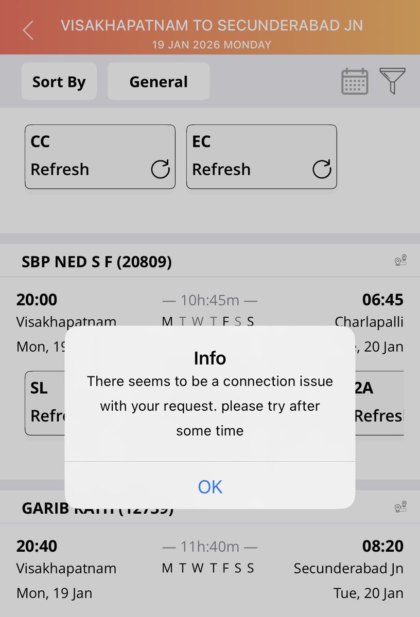 kushalganta's tweet image. @IRCTCofficial It’s unacceptable that in 2025, with all the technology available, IRCTC still can’t provide a stable, reliable booking experience during peak seasons. You’ve had years to fix this. Stop blaming demand and start improving your infrastructure. #IRCTC