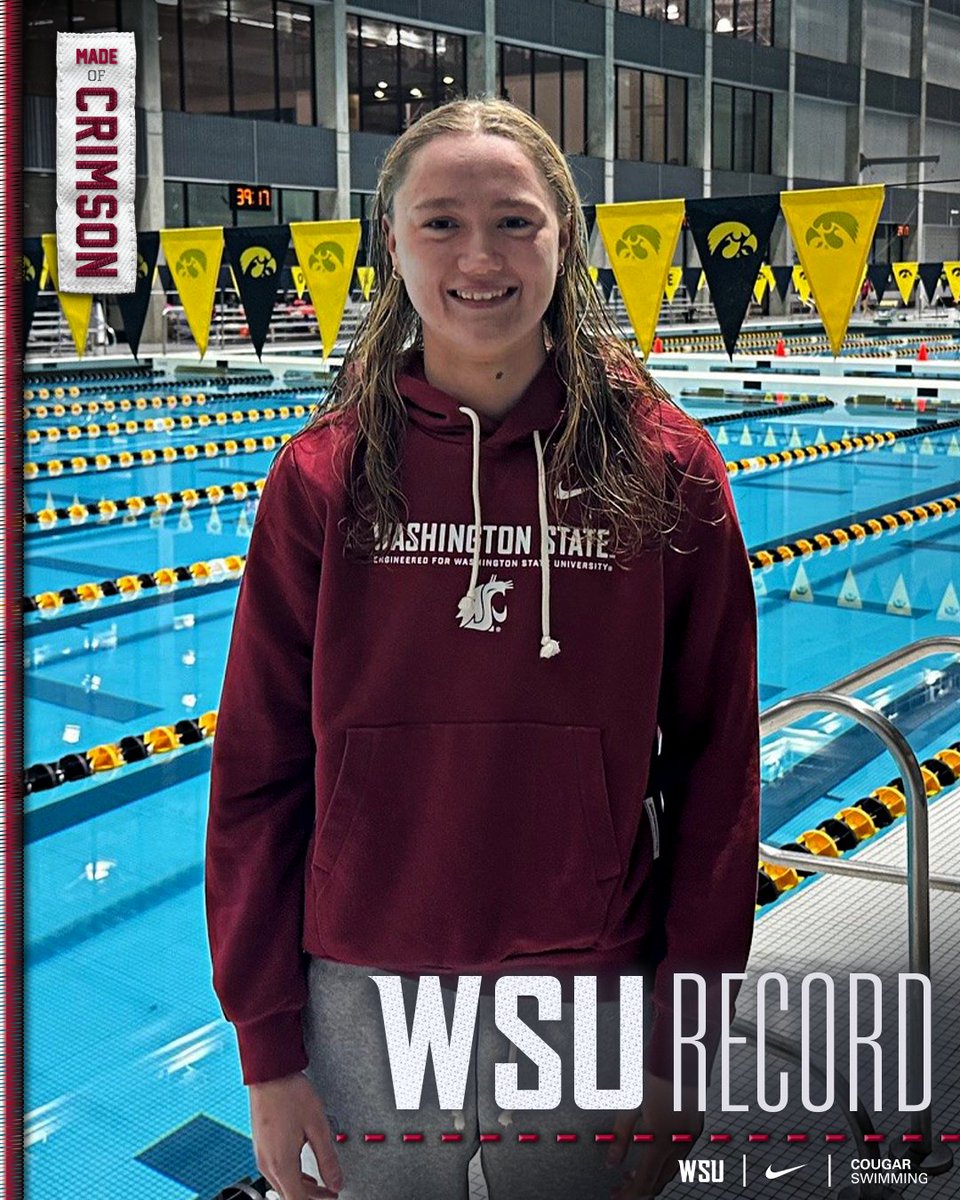 🚨SCHOOL RECORD🚨

Darcy Revitt breaks her own WSU and MEET RECORD in her 50 free win at the Hawkeye Invitational!

Darcy Revitt | 50 Free | 21.84 

#GoCougs | #MadeOfCrimson