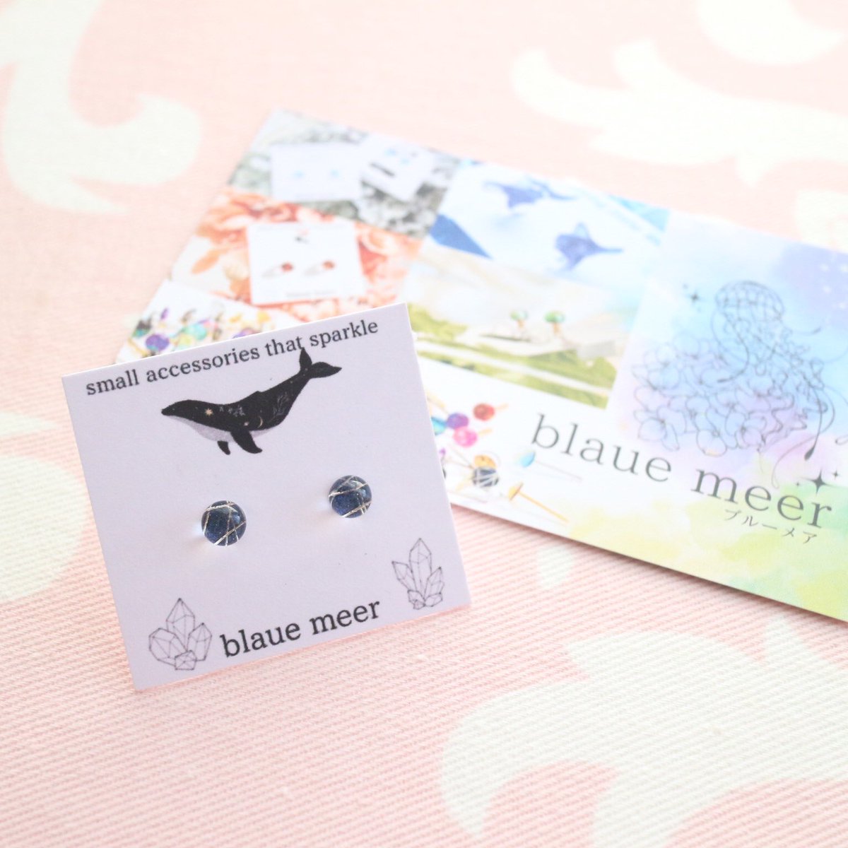 デザフェス戦利品 推しのチームの観戦に行く時の為に 青黒系のピアスが