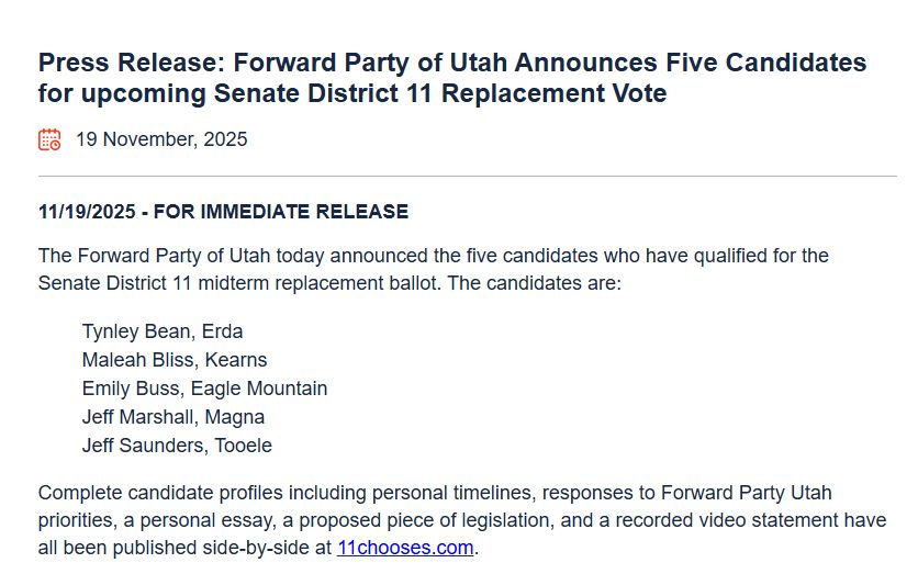 Forward Party of Utah tweet media