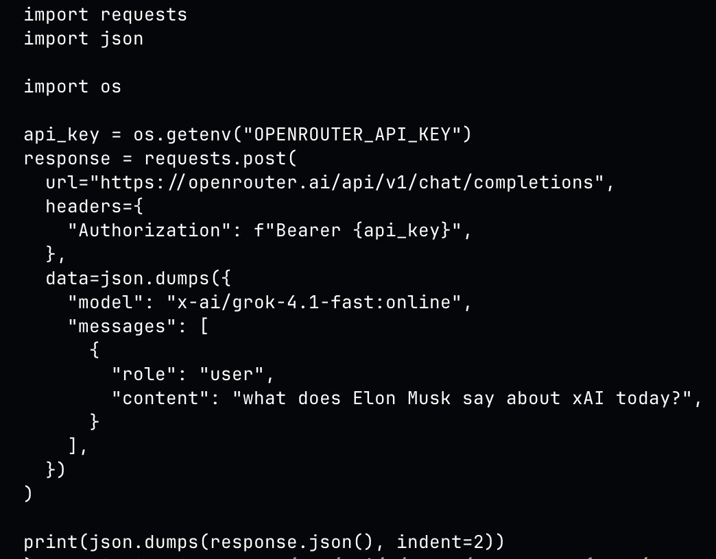 geraint0923's tweet photo. Feel free to try it out on @openrouter by appending an `:online` tag, the model will have the access to web and X
AND it is free for 2 weeks https://t.co/3cfHhp6WT5