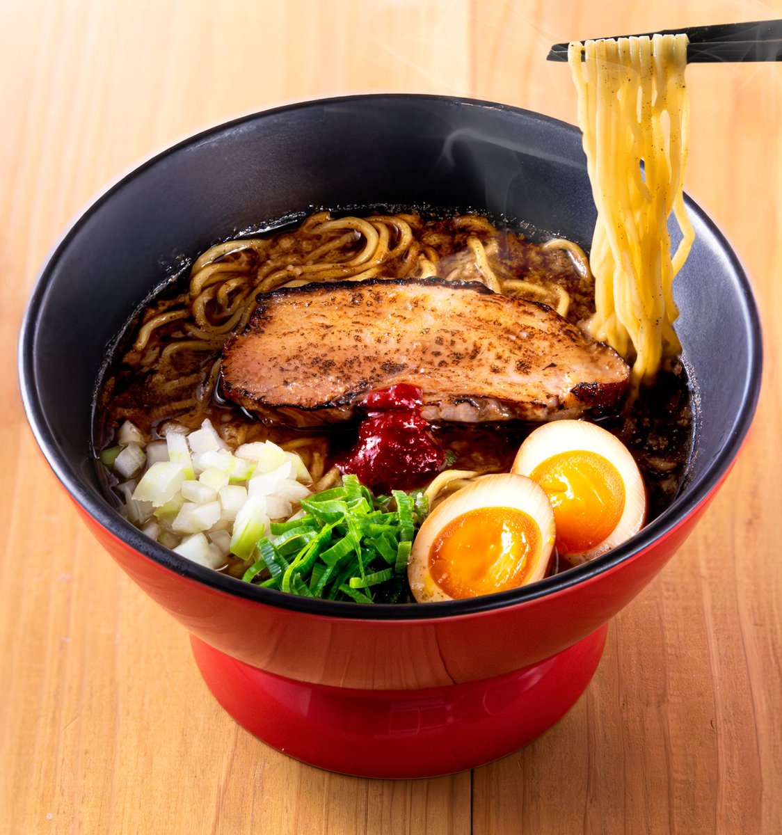 🖤一風堂アミュプラザ鹿児島店 限定ラーメン【鹿児島黒とんこつ