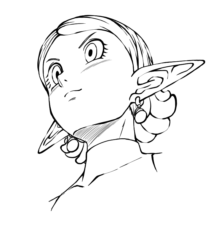 So since there was a lot of cool Frieren Art already out there

I decided to draw Chrona instead for that fun drawing trend of Frieren