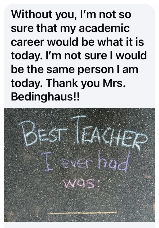 being_MrsB's tweet photo. What an amazing compliment. I am thankful for the opportunity to have such a meaningful impact. #TMGenius https://t.co/eemrqqdGtQ