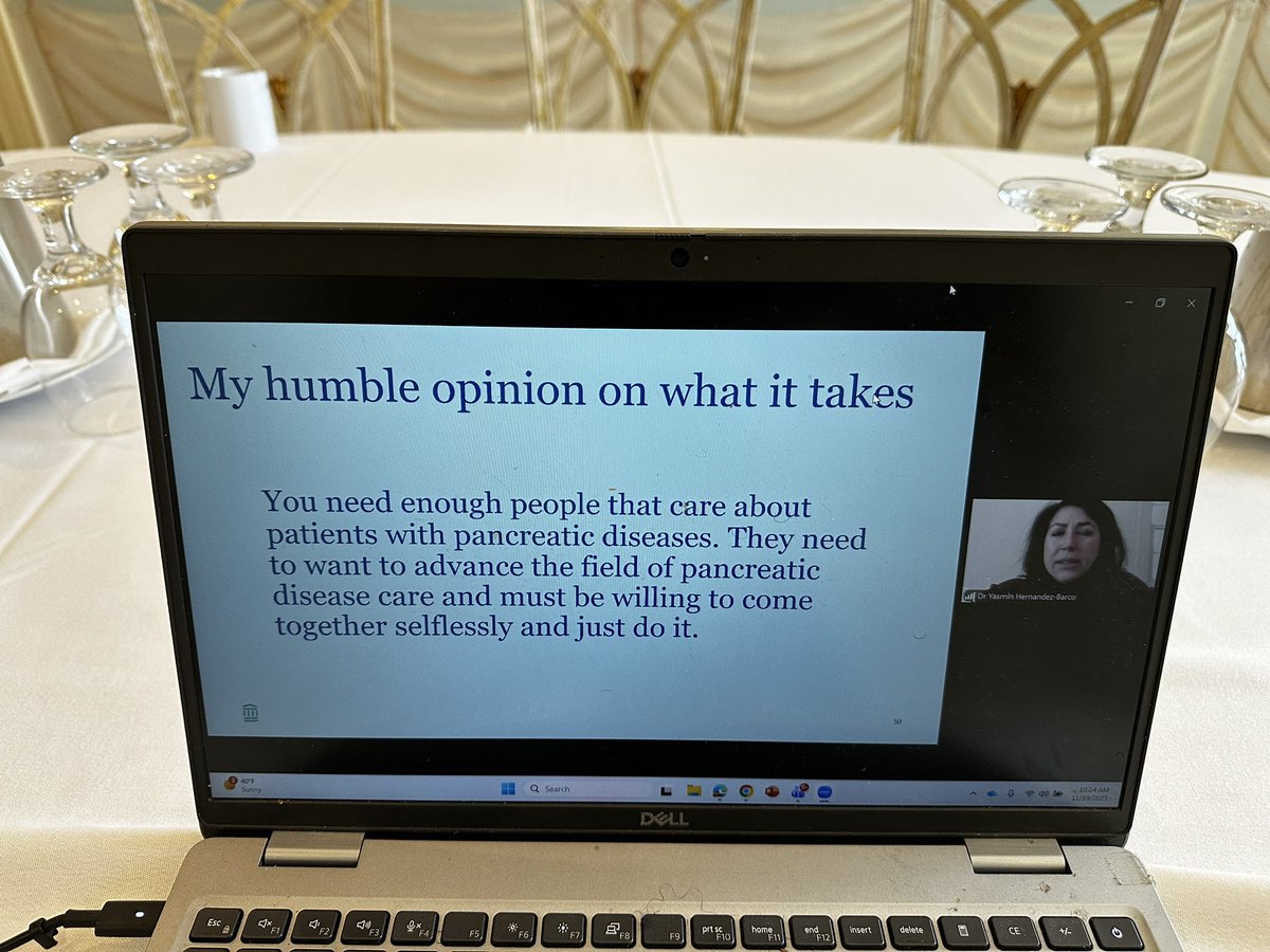 AkwiAsombangMD's tweet image. @MGH_GI Global GI educational series

@YhernandezMD - speaker 
“You need enough people that care about patients with pancreatic diseases. They need to want to advance the field of pancreatic disease care and must be willing to come together selflessly and just do it.”
#GITwitter