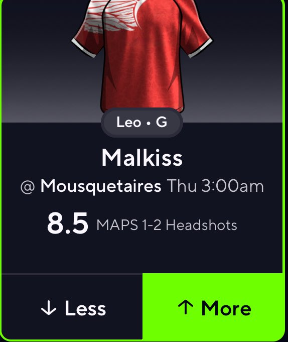Lucky_betss's tweet image. Malkiss O 8.5 HS 🔥

He’s done very good against these guys in the past. I say it goes to map 3 but one map should have them dominating pistols 

Follow me: @lucky_betss 

#Prizepicks #PrizepicksCS2 #CSGO #CS2 #GamblingX #Dota2 #PrizePicksNBA #bet
