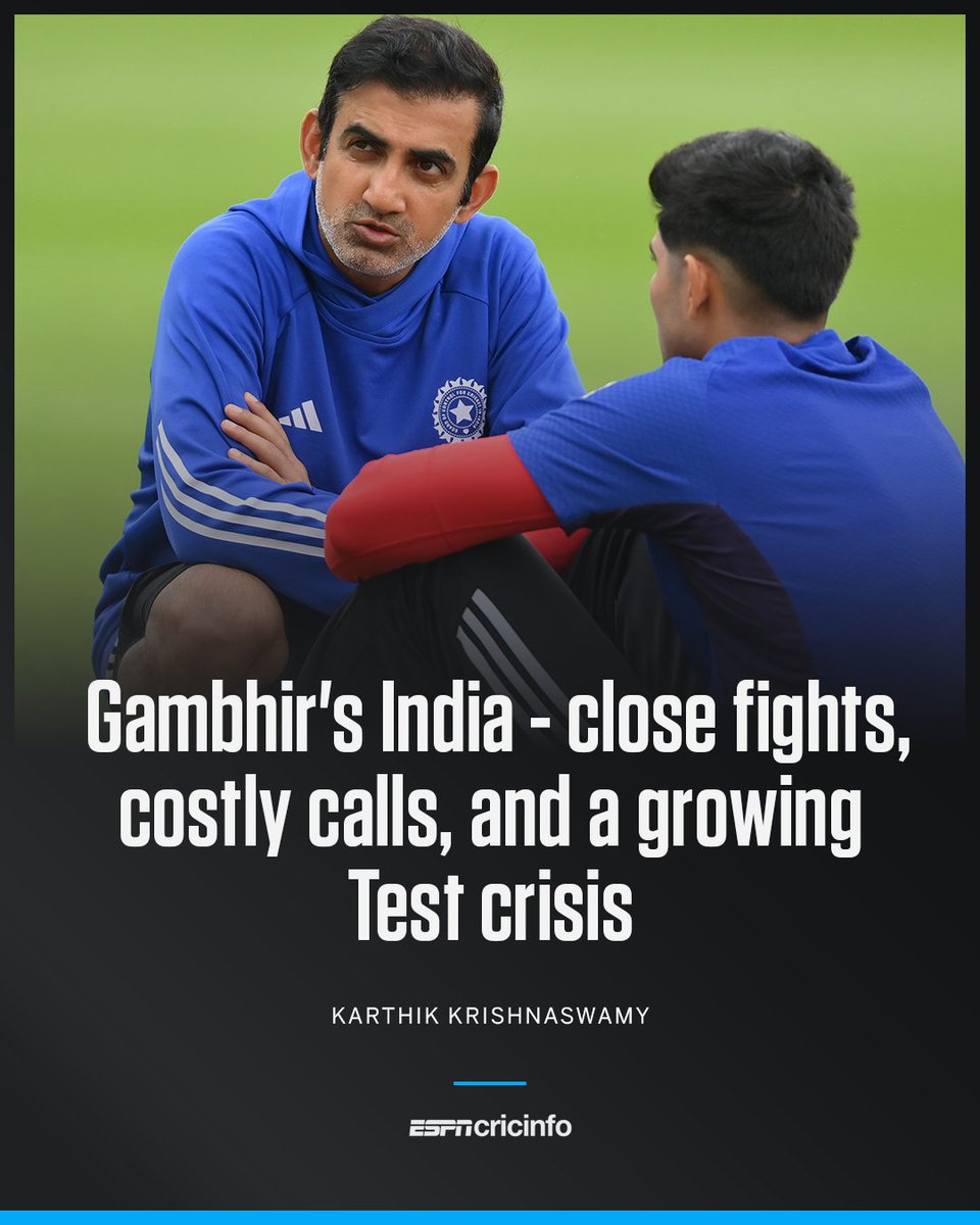 ESPNcricinfo's tweet image. Eighteen Tests into his tenure, a world-class attack and a promising batting group haven&apos;t yet translated into results. There&apos;s another series on the line, and questions may grow louder if India lose it #INDvSA