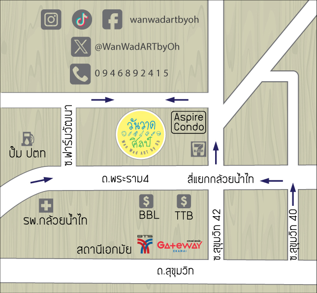 WanWadARTbyOh's tweet photo. มีที่จอดรถ
เดินทางง่าย ลง BTS เอกมัย
ต่อวิน 30 บาท หรือแท๊กซี่
แจ้งว่ามา แยกกล้วยน้ำไท
ซอยฟาร์มวัฒนา หน้าปากซอยมีสุรชัยคลีนิก
เข้าซอยมาแล้วอยู่ซ้ายมือค่ะ
Tel: 0946892415

#วันวาดศิลป์
#WanWadARTbyOh
#TheArtofLiving

FB,TT, IG: Wanwadartbyoh
X : @WanWadARTbyOh https://t.co/Fx1xmWqbWb