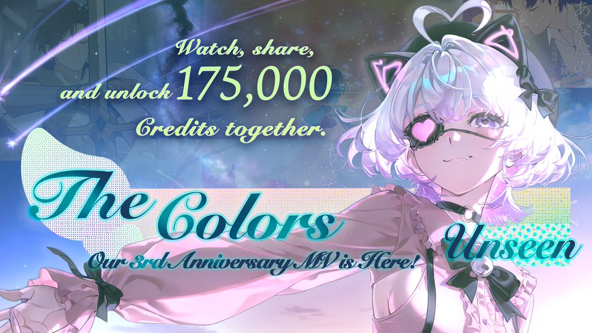 PixAI_Official's tweet image. 🎉 3rd Anniversary Song “まだ知らない色へ / The Colors Unseen” Retweet &amp;amp; Like Campaign!

To celebrate the release of our 3rd Anniversary song “まだ知らない色へ / The Colors Unseen”, we&apos;re launching a special Retweet &amp;amp; Like Milestone Campaign.

Like and retweet the 3rd Anniversary…