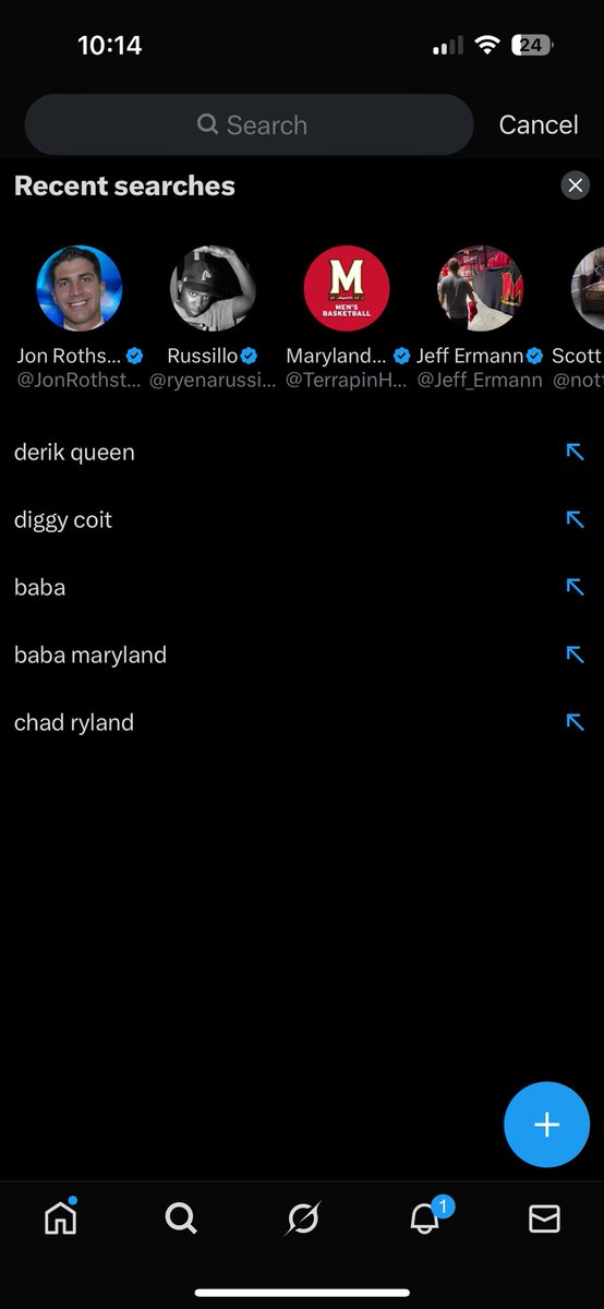 Average Maryland fan twitter search