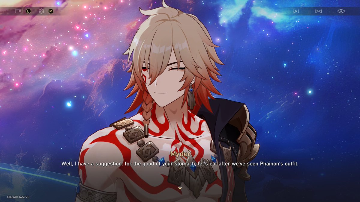 cipher also set up a fake fashion competition between only aglaea and phainon just to torment her with the sight of his outfit i can't stop laughing 😭😭😭