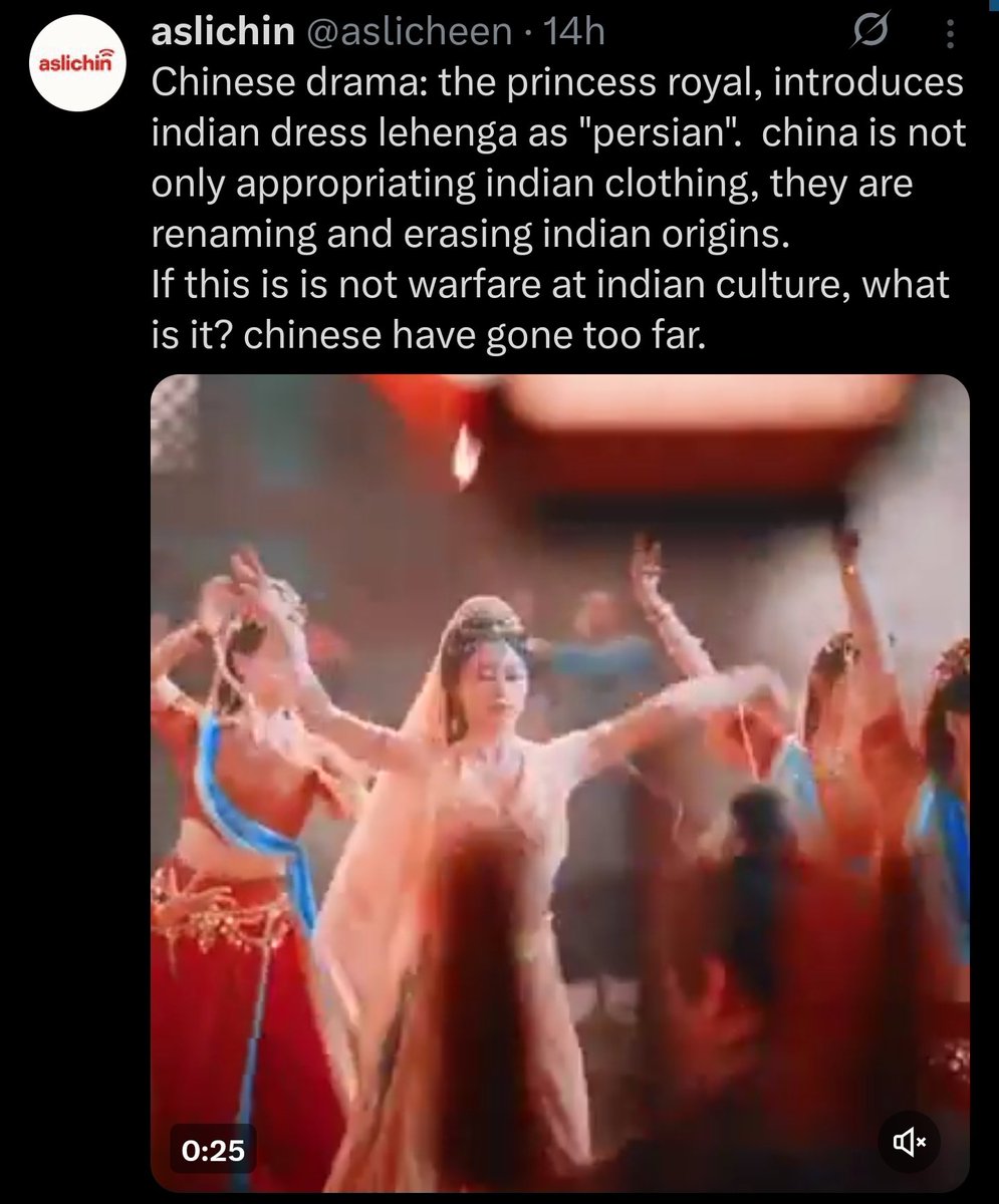 aravind's tweet photo. CCP Chinese and their Paki/B'deshi sepoys, Europeans, Americans are all on the same mission - depriving India of its culture and traditions by either appropriating them or propagating it as coming from another place. 

It is astounding that after three thousand years of openly sharing and giving, then getting plundered, this great land of Bharata still has so much to take away from! And some feel so threatened by it.

Goosebumps isn't it? But we need to act now as Indians. The least thing you can do is acknowledge this plunder without falling for their divisive traps using our regional differences. They will ultimately plunder from you too even if they tell you now "it is not Indian, but it is Tamil / Bihari /Punjabi" etc.

Follow accounts like @aslicheen,  @IndianAesthetik, @thvspeaks who bring out and challenge these cultural appropriations. They need thousands of more followers each, at least. And share their content so it informs more Indians to become aware of what is going on.