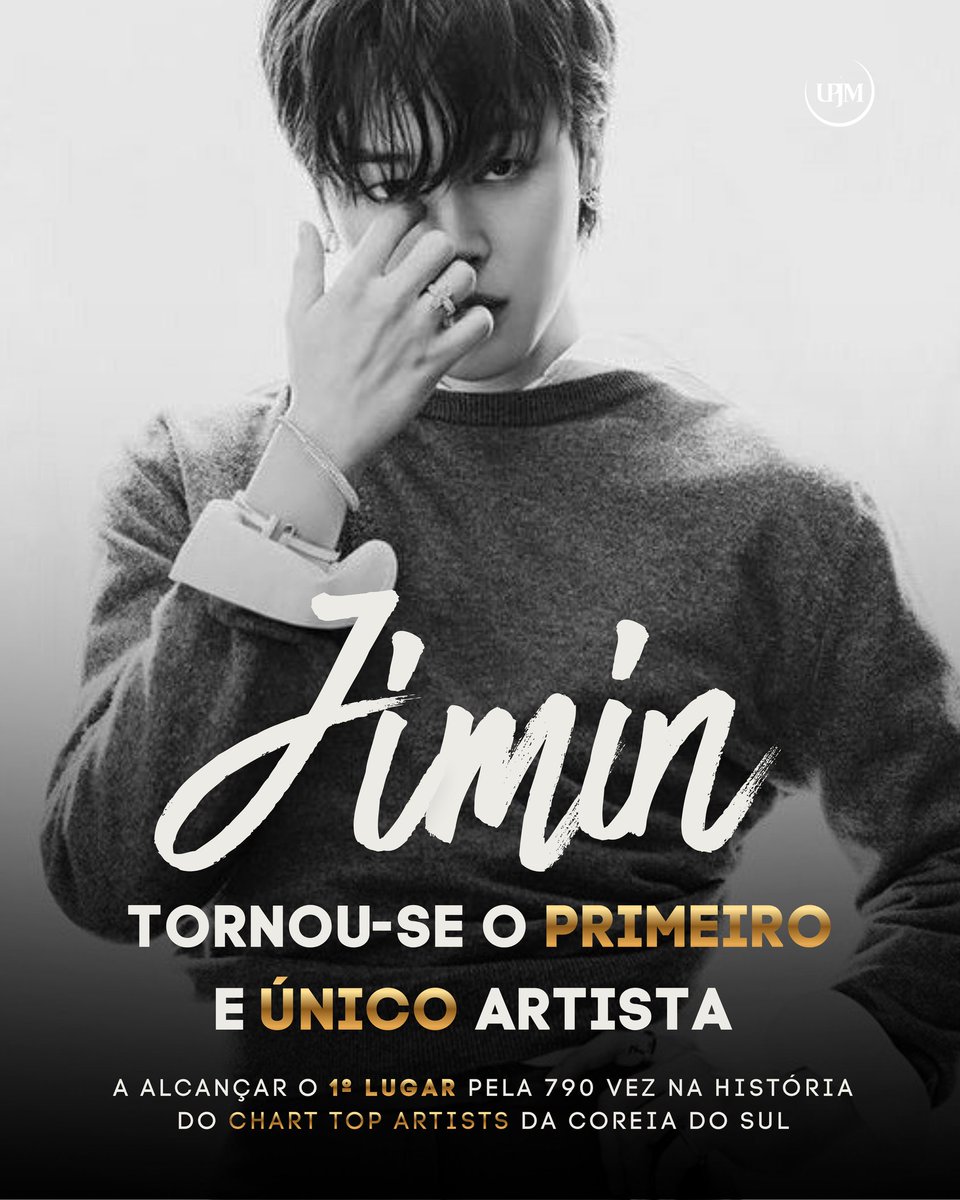 UpdateParkJimin's tweet image. [👑] — Jimin continua a expandir seu recorde com o maior número de músicas em primeiro lugar no top chart artists do Spotify na Coreia do Sul, tendo permanecido na lista por um total de 1.200 dias. ✨️

Parabéns, Jimin! 💛