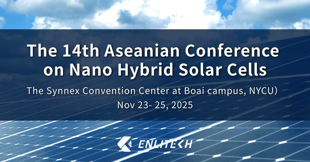 EnliTechnology's tweet image. Excited to participate in #NHSC14 Nov 23-25 at @NYCU_official ! We&apos;ll be sharing our latest QFLS imaging &amp;amp; perovskite solar cell breakthroughs with the global research community. Looking forward to connecting with researchers pushing #RenewableEnergy innovation! ⚡🔬 #SolarTech…