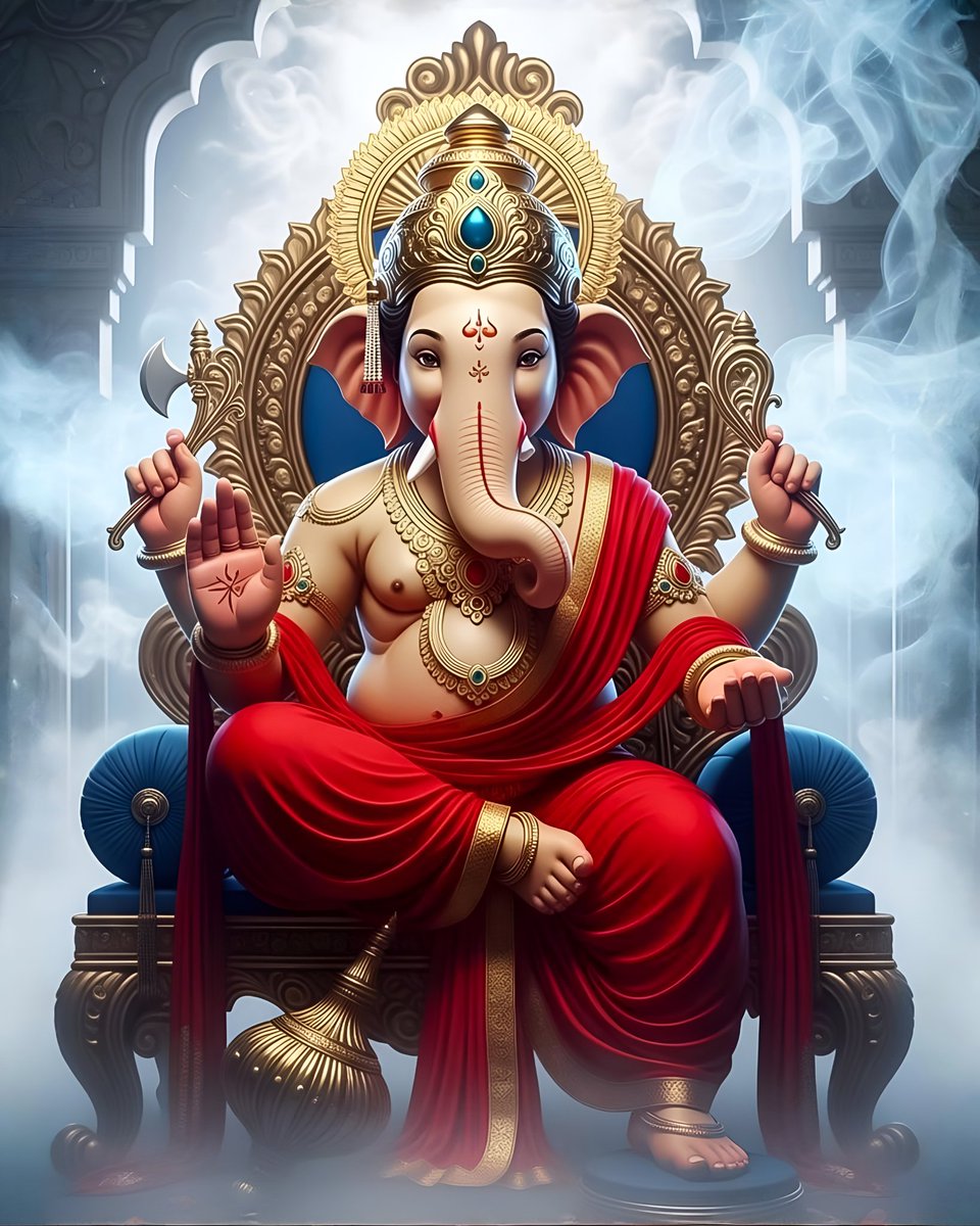 AmitNationlist's tweet image. गणेश जी बुद्धि और ज्ञान के देवता हैं, किसी भी कार्य को शुरू करने से पहले उन्हें स्मरण करें।
वे बाधाओं को हरते हैं और सफलता की राह खोलते हैं।